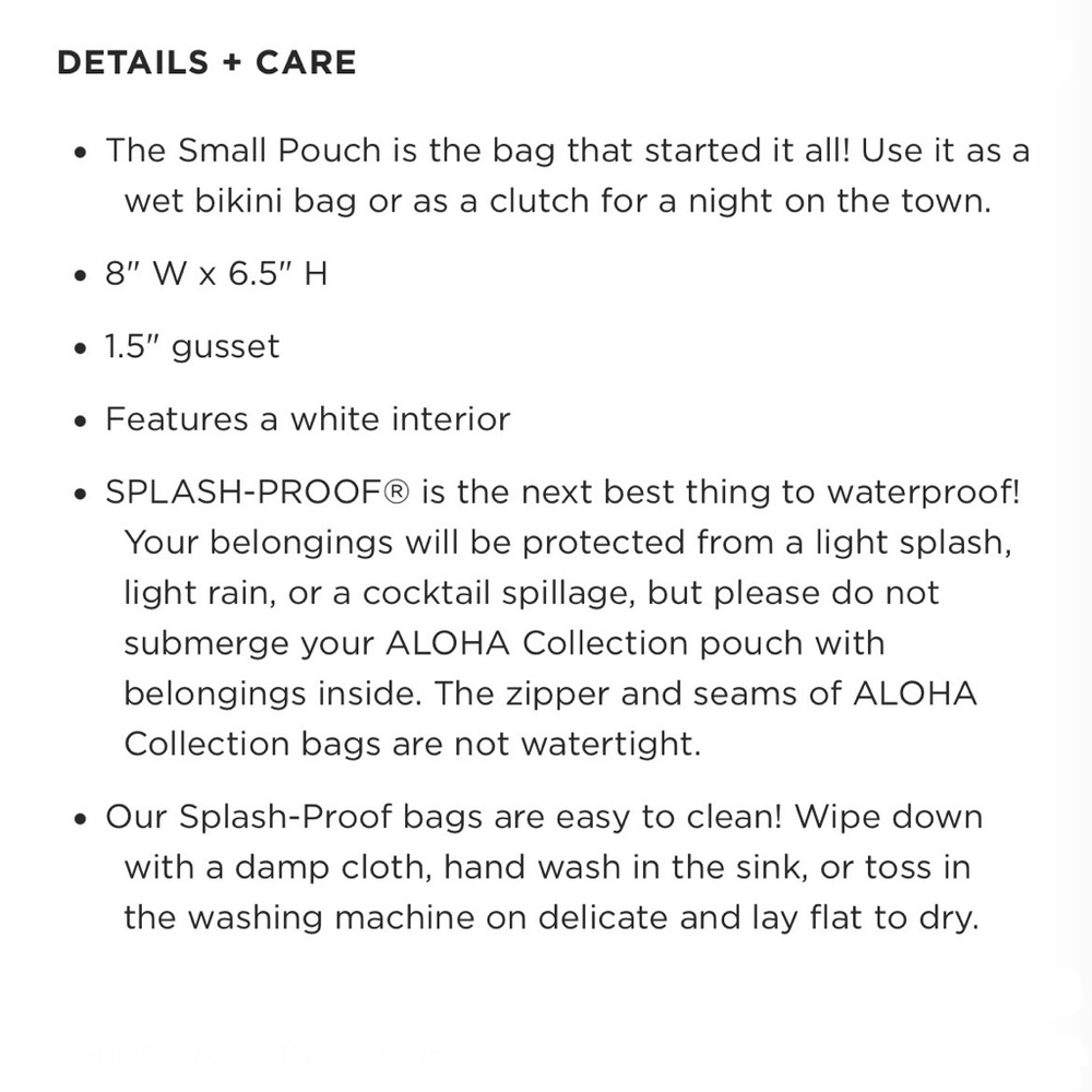 ALOHA Collection Small Pouch - Picture 5 of 7
